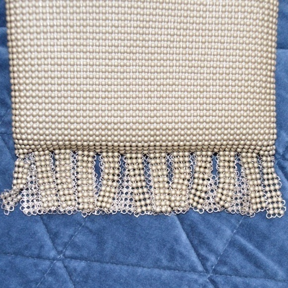 Marlo Beaded Handbag / Minaudiere with Fringe - Picture 3 of 7
